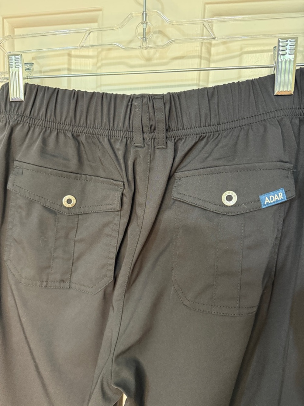 ADAR Black Women's Scrub Set - Top & Pants - Picture 6 of 12